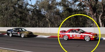 The "Wifield" Racing Nissan Skyline GT-R R32 in the Historic Touring Cars at Mount Panorama.